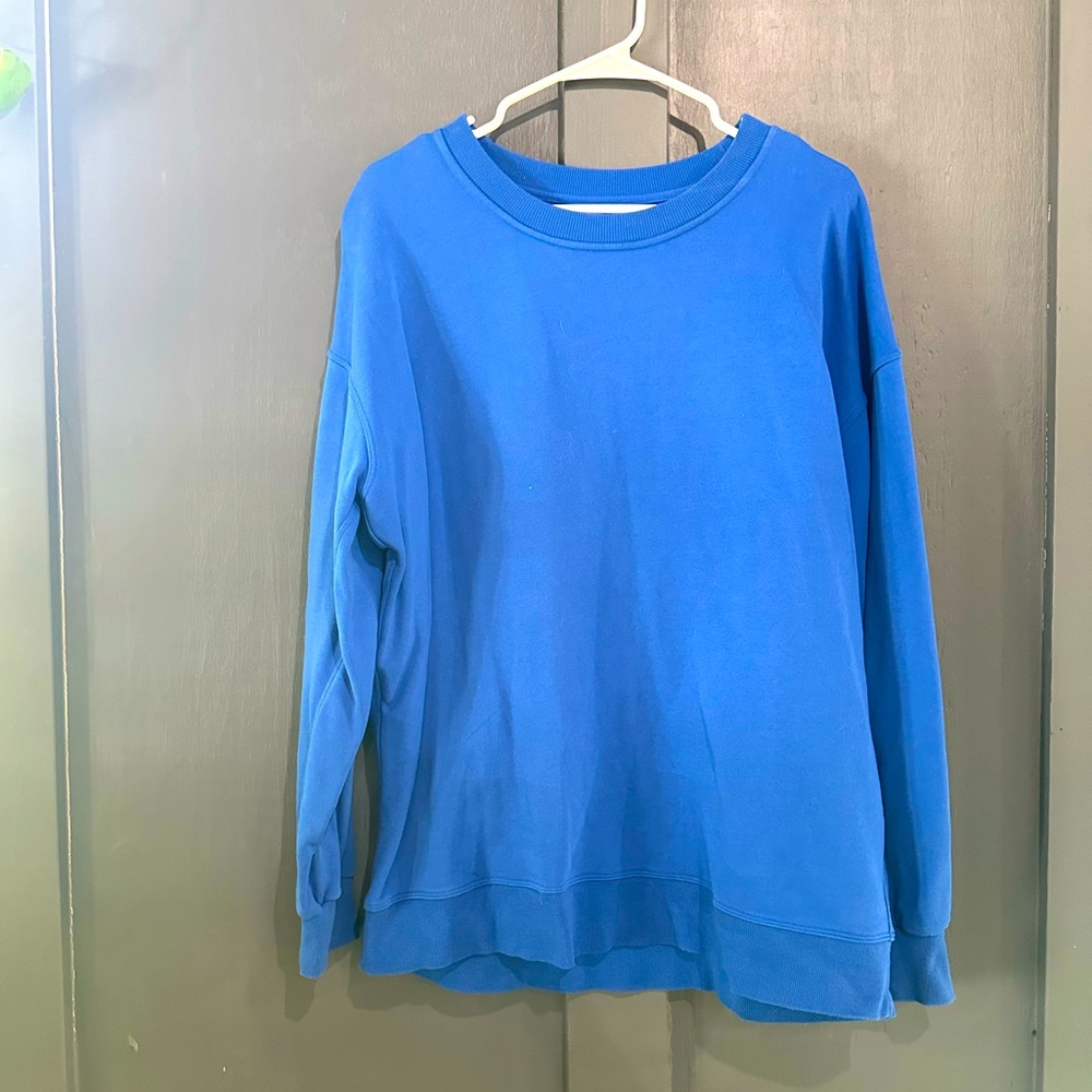 Lululemon Perfectly Oversized Crew - Size 8 - Wild Bluebell